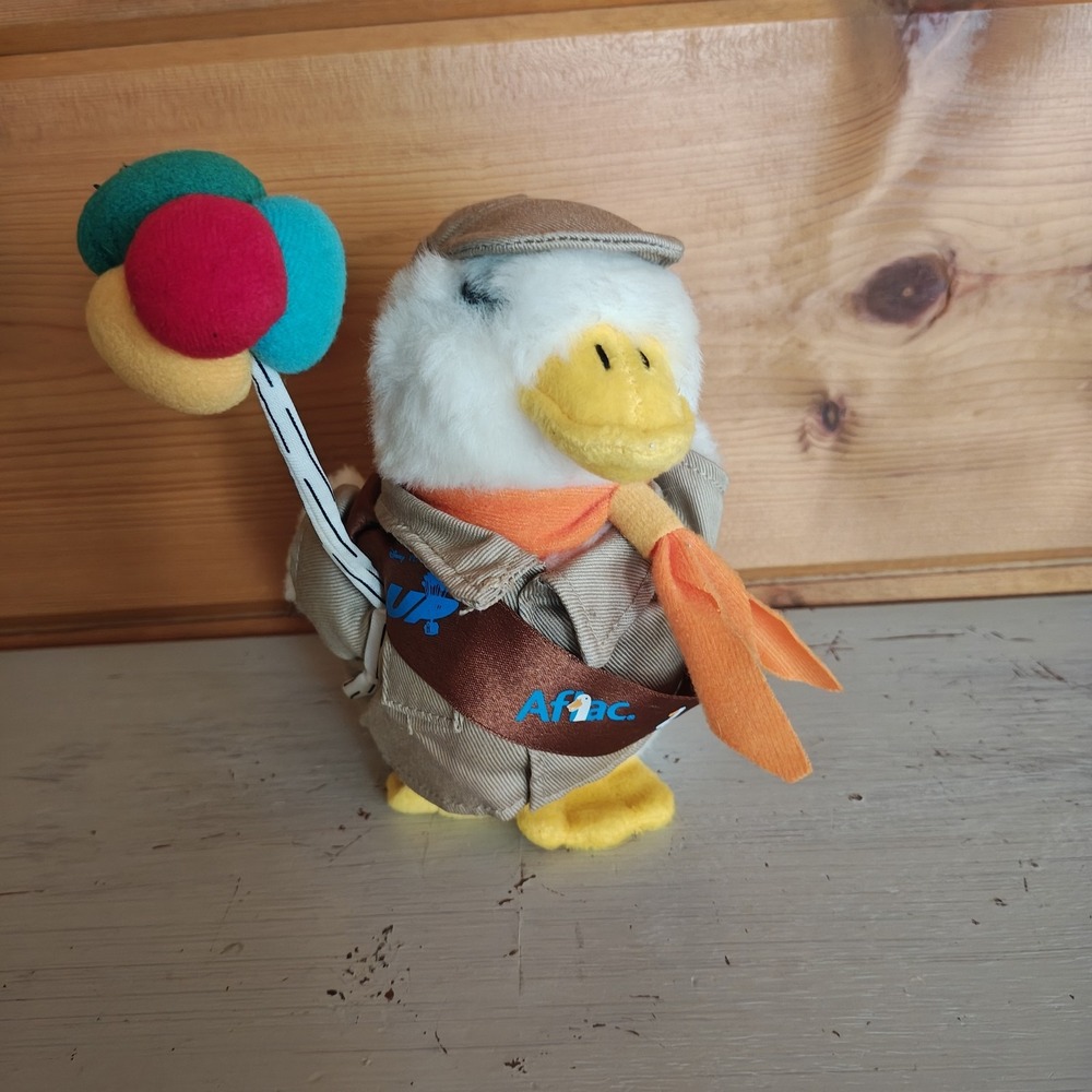 Very Rare HTF Official Aflac Disney Up Promotional Duck 6" with Balloons F41 - Picture 1 of 7